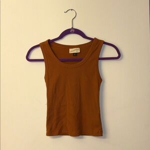 Universal Threads Cropped Brown Tank Top